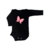Body de Bebê Preto Borboleta - 100% Algodão Estampa em DTF - comprar online