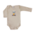 Body de Bebê Bege Amuleto Ursinho - 100% Algodão Estampa em DTF - comprar online