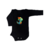 Body de Bebê Preto Dino de Chapéu - 100% Algodão Estampa em DTF - comprar online