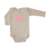 Body de Bebê Bege Amuleto Borboletinha - 100% Algodão Estampa em DTF - comprar online