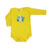 Body de Bebê Amarelo Cachorrinho - 100% Algodão Estampa em DTF - comprar online