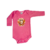 Body de Bebê Rosa Corujinha - 100% Algodão Estampa em DTF - comprar online