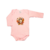 Body de Bebê Rosa Claro Corujinha - 100% Algodão Estampa em DTF - comprar online
