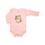 Body de Bebê Rosa Claro Gatinho - 100% Algodão Estampa em DTF - comprar online