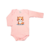 Body de Bebê Rosa Claro Gatinho - 100% Algodão Estampa em DTF - comprar online