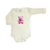 Body de Bebê Off-White Ursinho Rosa - 100% Algodão Estampa em DTF - comprar online