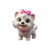 Body de Bebê Rosa Claro Cachorrinho de Laço - 100% Algodão Estampa em DTF na internet