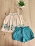 Conjunto rosa e verde