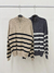 SWEATER MEDIO CIERRE A RAYAS