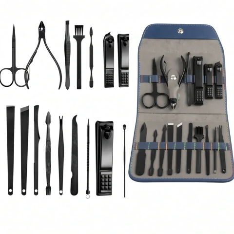 Kit Manicure Pedicure 16 Peças Aço Inox