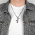Dije Saxofon Con Cadena 60 Cms Plateado Unisex en internet