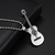 Dije Guitarra Con Cadena 60 Cms Unisex Color Plateado en internet