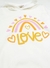 Conjunto Infantil Inverno Feminino Love - Off White na internet