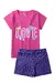 Conjunto Infantil Verão Feminino Love Hi - Rosa - comprar online