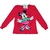 Baby Look Manga Longa Minnie - Vermelho - comprar online