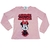 Baby Look Manga Longa Minnie - Salmão - comprar online