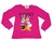Baby Look Manga Longa Minnie - Pink - comprar online