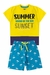 Conjunto Infantil Verão Masculino Summer Sunset - Amarelo - comprar online