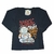 Camiseta Manga Longa Infantil Masculina Space Music - Preto - comprar online