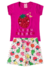 Conjunto Infantil Verão Feminino I Love Berry Much - Cereja - comprar online