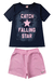 Conjunto Infantil Verão Feminino Falling Star Candy Clas - Marinho - comprar online