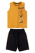 Conjunto Infantil Verão Masculino Regata Hawaii - Mostarda - comprar online
