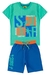 Conjunto Infantil Verão Masculino Hawaii Surf - Verde - comprar online