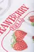 Conjunto Infantil Verão Feminino Strawberry - Branco na internet