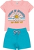 Conjunto Infantil Verão Feminino Cropped The Best Days Kappes - comprar online