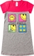 Vestido Infantil Estampado em Cotton c/ recortes Just Smile - comprar online