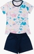 Pijama Infantil Verão Feminino Baleias 2 - comprar online