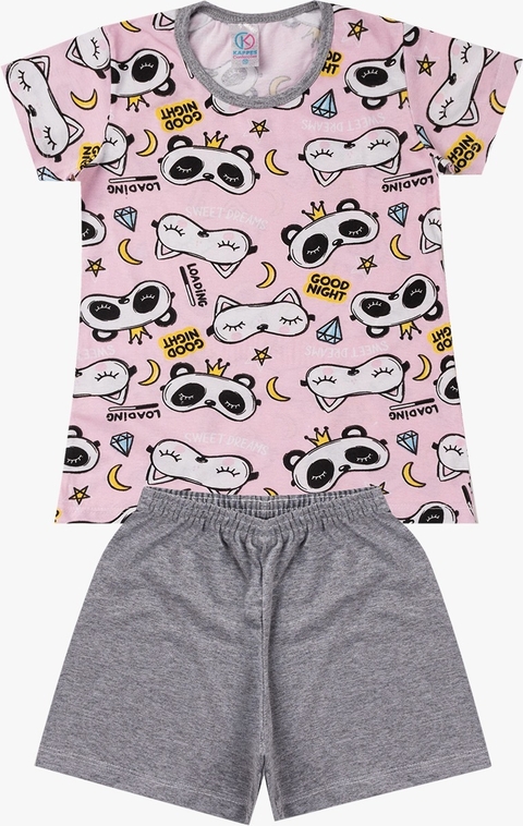 Pijama Infantil Verão Feminino Loading Good Night - comprar online