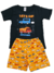 Pijama Infantil Verão Masculino Let's Go - Preto - comprar online