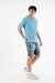 Remera Over Fuji - Celeste - tienda online