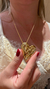 Conjunto colar coração - comprar online