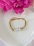 Pulseira pérola dourado