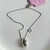 Colar oval liso rodio