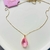 colar rosa