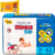 Fralda descartavel infantil P 62un combo lenço umedecido 60U