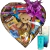 Cesta Café Da Manhã Chocolate KIT Perfume bolso Classic Blue