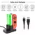 Nintend switch 4 controlador carregador led indicador estação de carregamento - VON
