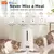 Alimentadores automáticos para gatos e cachorros WiFi para 2, dispensador de comida para gatos e cachorros de 4L com controle de APP, tigelas duplas de aço inoxidável, alarmes de baixo consumo. na internet