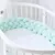 cerca de cama trançada para bebê,  
protetor de berço em tecido plush,  
cerca de proteção hipoalergênica para berço,  
protetor de berço trançado decorativo,  
almofada de proteção para grades do berço,  
cerca macia e segura para bebê,  
protetor de ber