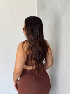 Vestido Laura Marrom na internet