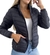 CAMPERA NEGRA CON PIEL en internet