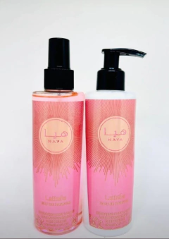 Lançamento kit hidratante e body splash HARA