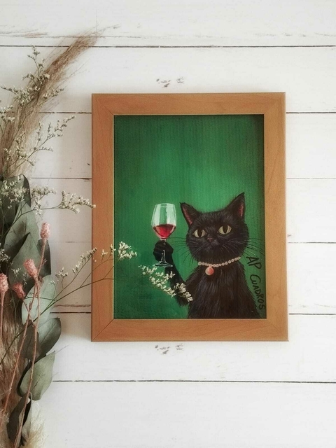 Lámina "Un vinito y nada más" - comprar online