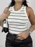 Regata listrada cor Off White - comprar online