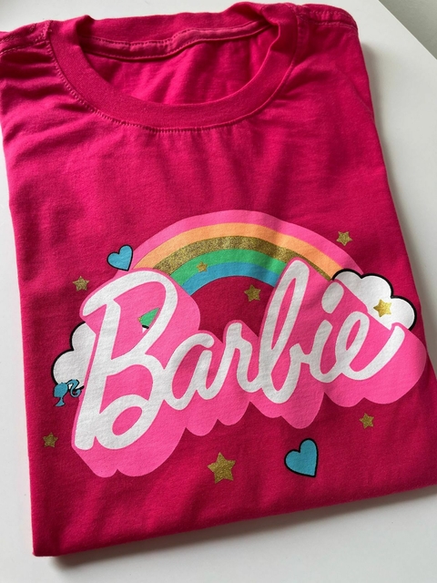T-shirt Barbie cor Rosa Pink