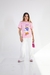T-shirt Pata Margarida cor rosa bebê - comprar online